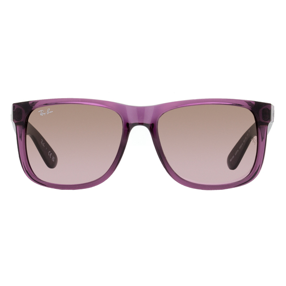 Ray-Ban Justin Sunglasses RB4165 6595/14 Transparent Violet 55mm - Picture 2 of 3